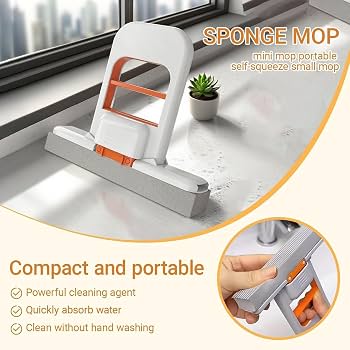 Mini Foldable Squeeze Mop