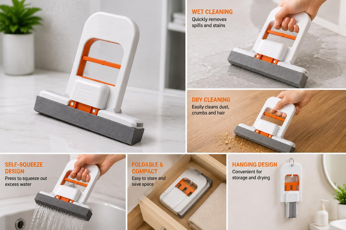 Mini Foldable Squeeze Mop