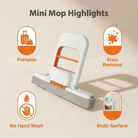 Mini Foldable Squeeze Mop