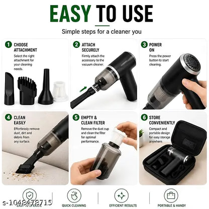 Mini Vac Pro | Portable 3-in-1 Cordless Vacuum Cleaner